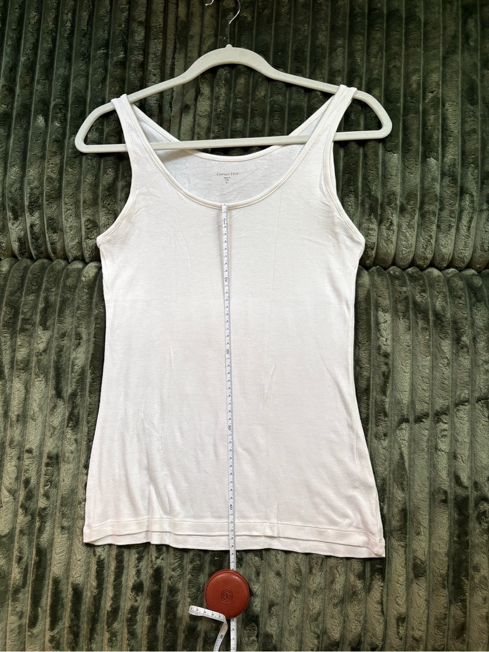 Garnet Hill black cami tank basic essential top - Picture 4 of 7